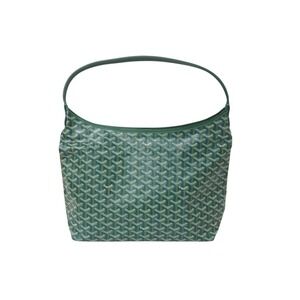 GOYARD Bohme Hobo Bag Green Coated Canvas